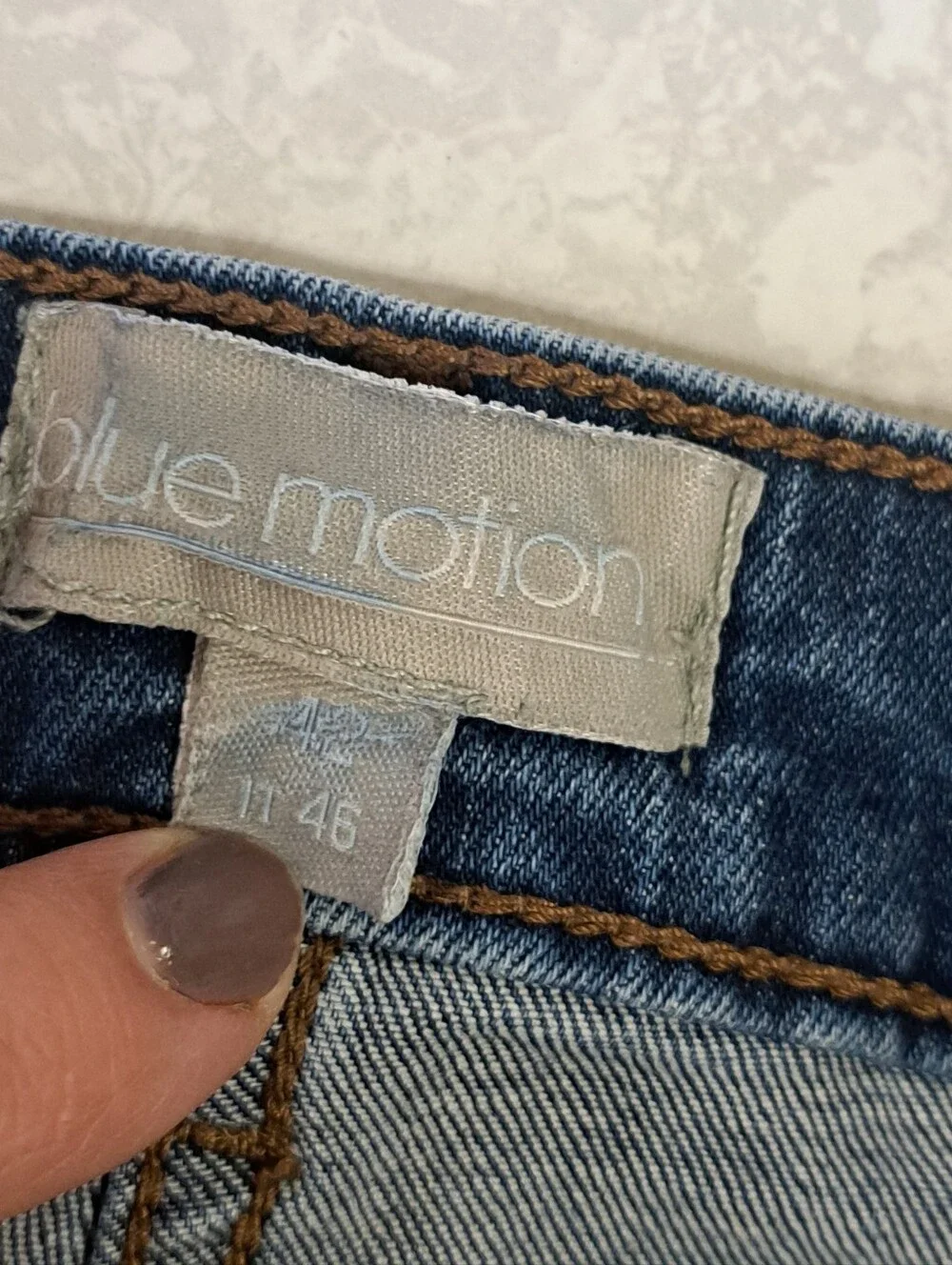 Blue Motion Denim Bermudas
